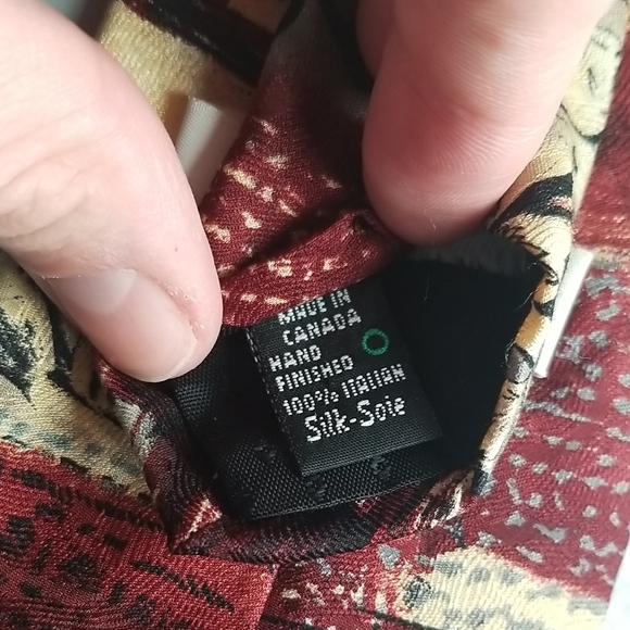 Vintage Giovanni Milano Artistic Patterned Tie 100% Silk - Picture 3 of 5